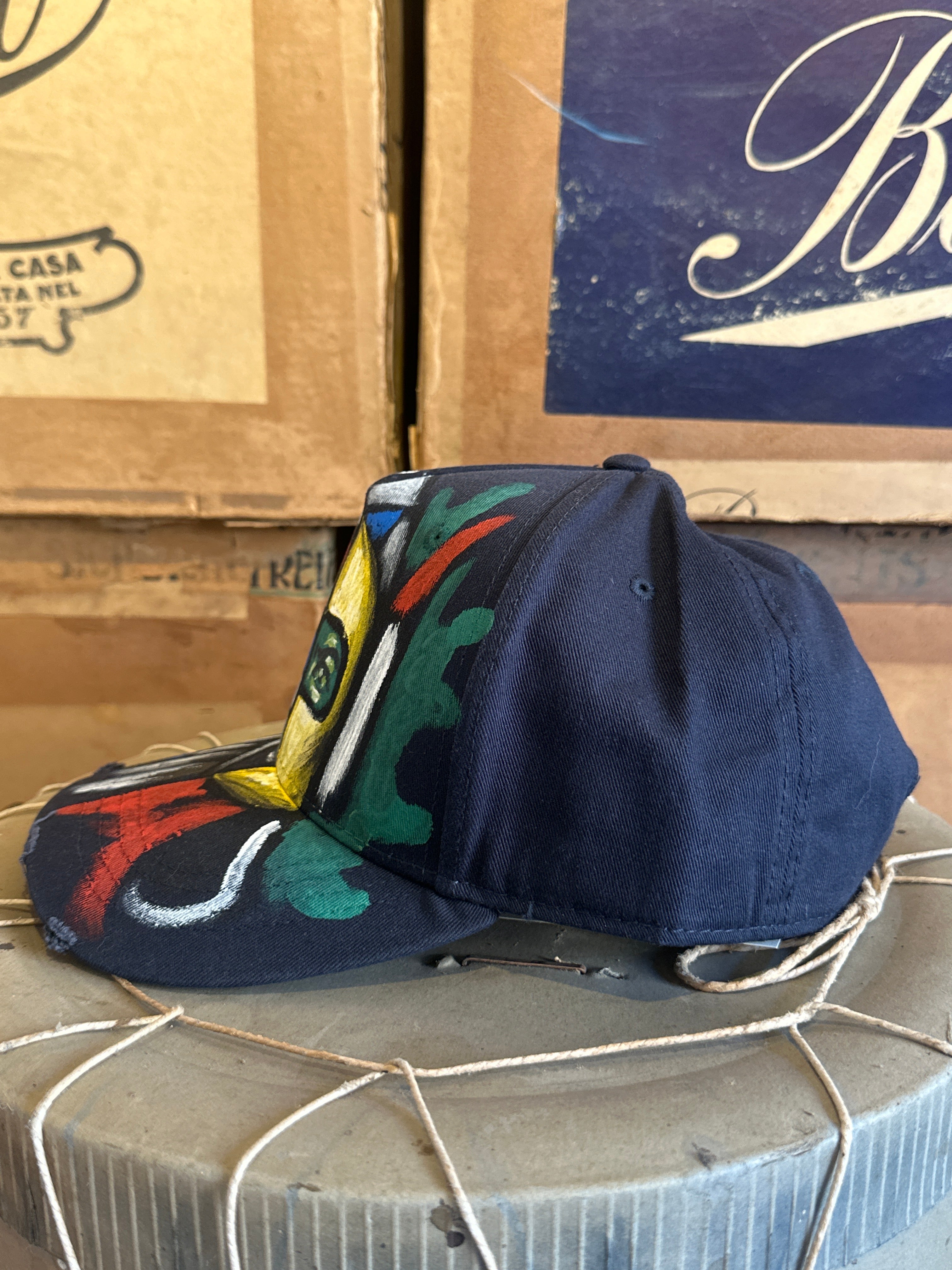 Cappellino dipinto a mano - Goldrake e Actarus
