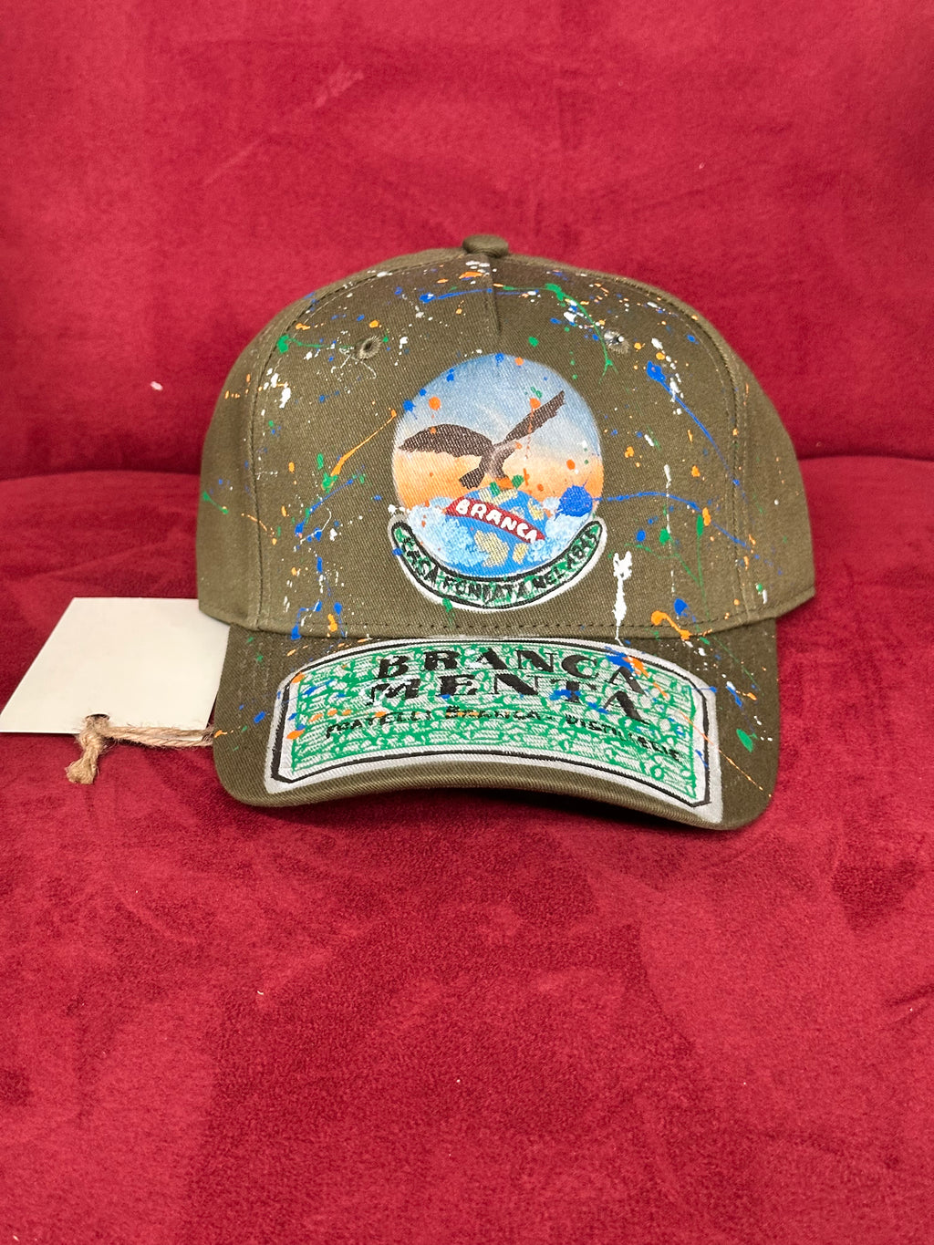 Capellino dipinto a mano - Branca Menta