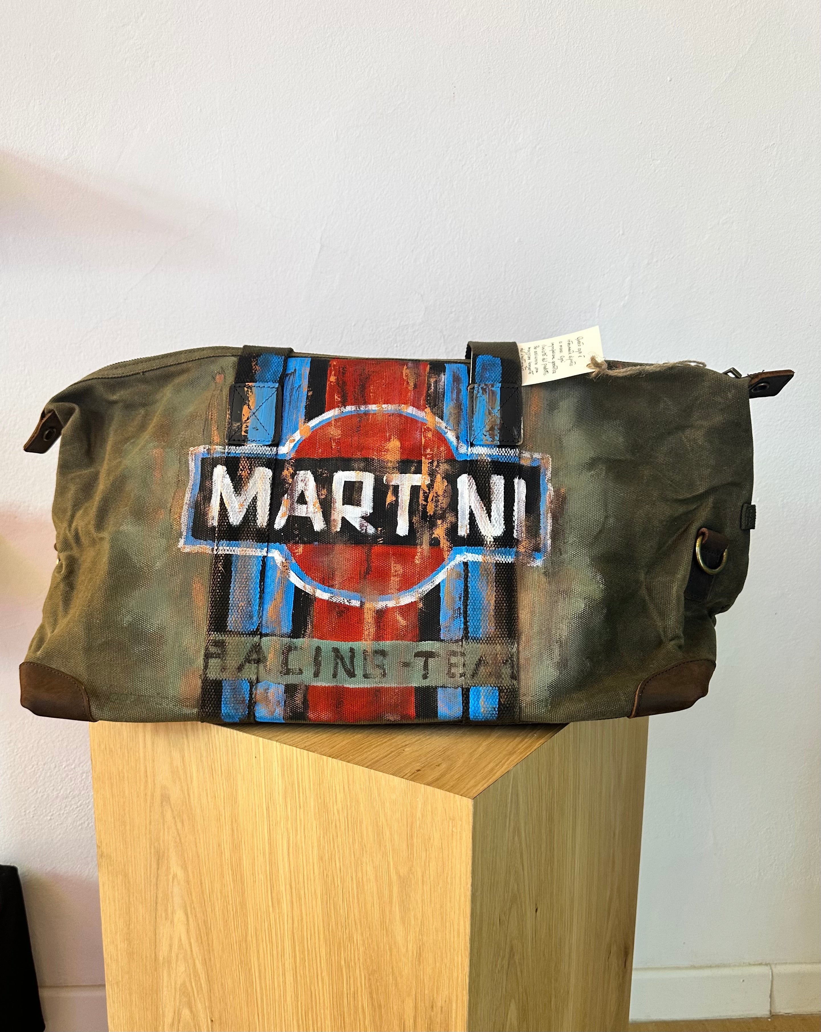 Borsone da viaggio dipinto a mano - Martini