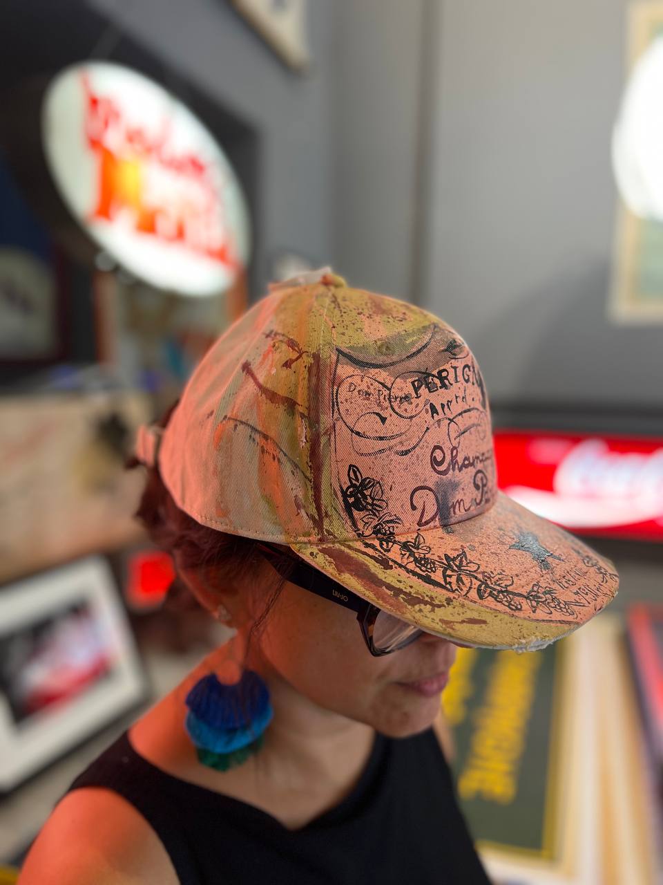 Cappellino disegnato a mano - Dom Perignon