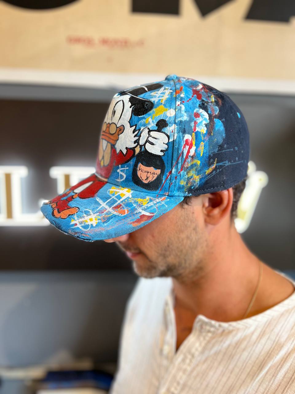 Cappellino disegnato a mano - Zio Paperone